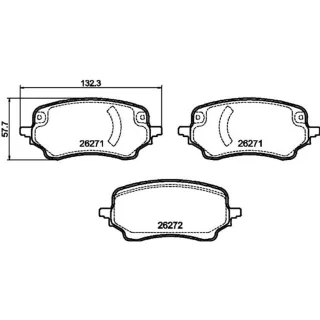 Hella Bremsbel?ge vorne Ford Puma