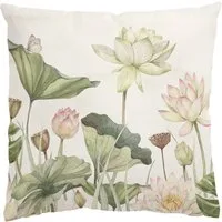 Bilderdepot24 Dekokissen drinnen Kissenhülle/ Sofakissen/ Zierkissen Kissenhülle grün Blumen Tr, Bezug Aquarell mit / ohne Füllung Zierkissen Outdoor Sofa Bett