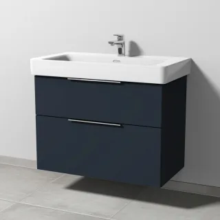 Sanipa 3way Waschtischunterbau zu Laufen Pro S Waschtisch mit 2 Auszügen, Marine-Matt UP7691R