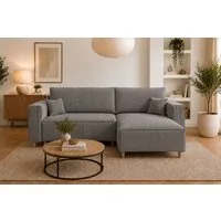 MARPUR Ecksofa RIO, Cordstoff, Bettfunktion und Bettkasten