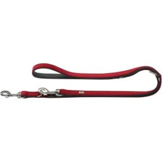 Hunter verstellbare Hundeführleine softie rot 2 cm