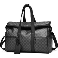 Forrlite Reisetasche Reisetasche Wasserdichter Reise-Seesack - Tragetasche, Sporttasche (Schultertasche (Erweiterbar mit Trolley-Ärmel und Nasstasche), Atmungsaktiv, wasserdicht, verschleißfest, großes Fassungsvermögen), Schultergurt, für Yoga, Schwi