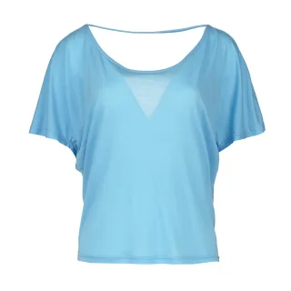 Himmelblaues Drape Back Top