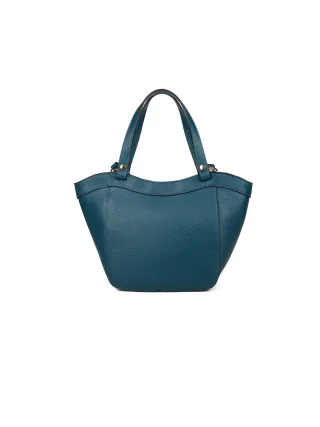 Giulia Monti Schultertasche Dunkelblaugrün