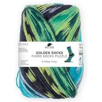 Pro Lana Fjord Socks PUZZLE Sockenwolle Häkelwolle, 420 m (Stricken wird zu einem Abenteuer der Farben und Formen), 100 g