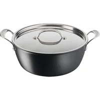 Tefal Kochtopf Jamie Oliver Batch-Cooking Set Induktion 30 cm, Aluminium, Antihaftversiegelung, Thermo-Signal, Rezeptbuch, H91254