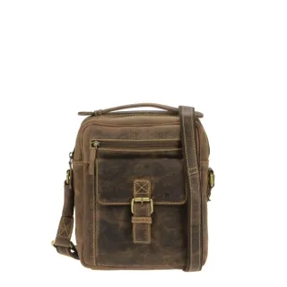 Greenburry Herrentasche Vintage mit Handgriff | Leder antikbraun