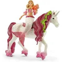 Schleich® Spielfigur BAYALA®, Meerjungfrau-Feya auf Unterwassereinhorn (70593)