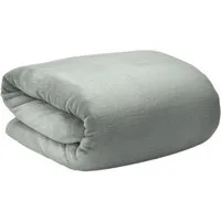 Wohndecke Aurelia Kuscheldecke Hellgrau 150x200cm, Beautissu, Microfaser Fleecedecke als Tagesdecke oder Sofa Überwurf