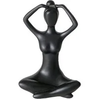 BOLTZE GRUPPE GmbH Dekofigur Dekofigur Yoga, Frau, 10 cm (Deko-Objekt, Deko-Objekt)