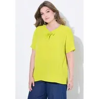 MIAMODA Druckbluse Blusenshirt A-Linie Bindeband am Ausschnitt