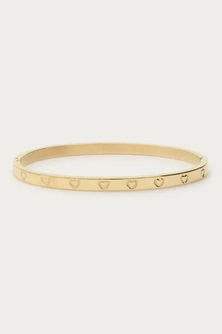 My Jewellery - Armreif mit Herzgravur gold - Gr. - OS
