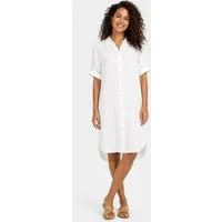 Eight2Nine Shirtkleid Elegantes Design Kurzarm Knopfleiste Gerade Passform (lang, 1-tlg) D62794AG30479_Blouse