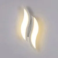 Riserva Wandleuchte LED Wandleuchte innen Weiß 20W 3000K Warmweiß Flammenform