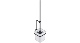 Giese WC Garnitur mit langem Stiel schwarz matt, 21077-14 21077-14