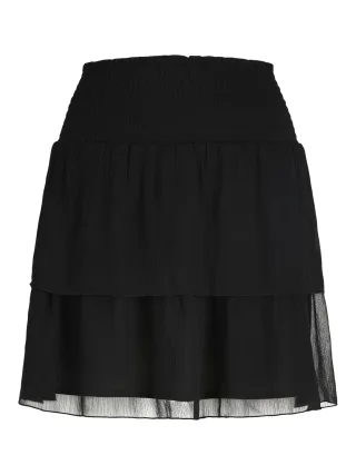 JJXX - JXLANA CHIFFON MINI SKIRT WVN Black - Gr. - L