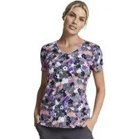 Dickies Funktionsbluse Bunt bedruckter Damen Kasack "Camo Blumen" Kasack mit Motiv