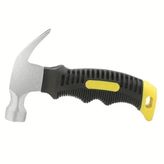 Mini Ramshorn Hammer Carbon Steel 160mm Lightweight Ergonomic Handle Multifunctional Portable Carpentry Window Breaking