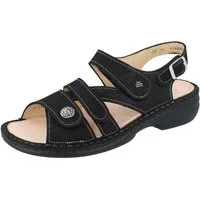 Finn Comfort FINN COMFORT Gomera Damen Sandalen schwarz Astor Nubukleder - Größe: Sandale Wechselfußbett