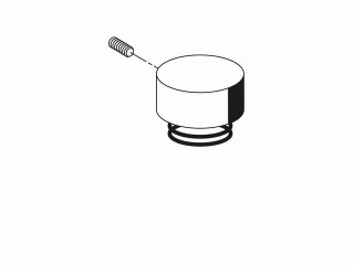 Schell Betätigungshaube mit Druckfeder für Urinal Spülarmatur BASIC chrom 230500699