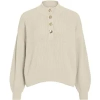 Vila Stehkragenpullover VICHING CREW NECK L/S KNIT TOP - NOOS