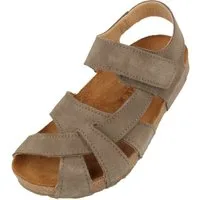 Haflinger Bio Norma Lederpantolette aus Veloursleder Unisex Hausschuh