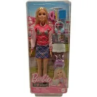 Barbie Stehpuppe Barbie Puppe I Love School Blonde Schülerin Schuluniform Figur