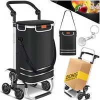 KESSER Einkaufstrolley, Einkaufstrolley mit Kühlfach ideal für Stufen belastbar bis 50kg