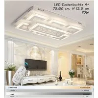 Eurohandisplay LED Deckenleuchte LED Deckenleuchte Kristall Lichtfarbe einstellbar mit Fernbedienung, LED fest integriert, Tageslichtweiß, Lichtfarbe und Helligkeit mit Fernbedienung oder App einstellbar