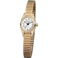 Regent Quarzuhr F-263, 6820.45.99, Armbanduhr, Damenuhr, Zugband, Flexband, Edelstahlarmband