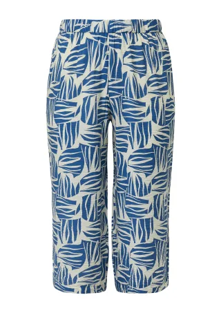s.Oliver - Hose blau/creme - Gr. - 50