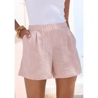 Buffalo Webshorts aus luftig-leichter Webware Sommerhose mit Melange-Effekt, leichte Sommershorts, bequem