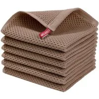 Zaewry Geschirrtuch 34 x 34 cm,Waffle Square Rag Geschirrhandtücher, (6-tlg), Weiche Küchenhandtücher Saugfähig Küchentücher Spüllappen Putzlappen