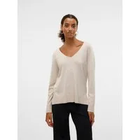 Vero Moda Strickpullover VMSILJE LS V-NECK PULLOVER GA NOOS