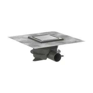 hansgrohe Komplettset Punktablauf RainDrain Spot 56225800 Plus 150x150 mm BST