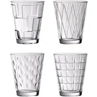 Villeroy & Boch Gläser-Set Dressed Up Wasserglas-Set Clear 4-teilig, 4-tlg., Glas, Kristallglas, spülmaschinenfest, Made in Germany