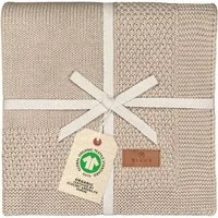 Babydecke DIKOS® Kuscheldecke Bordüre *100%* Bio Baumwolle, Geschenk zur Geburt, DIKOS, Strickdecke 75×100, Baby Erstausstattung Neugeborene, Babygeschenk