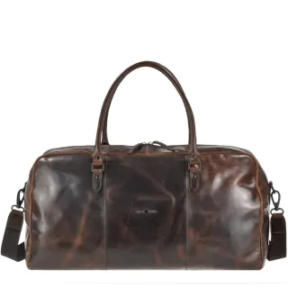Meta-Titel: Leder Reisetasche Weekender Newport Coffee - Greenburry | Ordnung & mehr