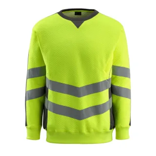 MASCOT Wigton Sweatshirt SAFE SUPREME Hi-vis Gelb / Dunkelanthrazit S - 50126-932-1718-S