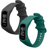 kwmobile Smartwatch-Armband 2x Uhrenarmband für Garmin vivosmart 5 / Smart 5 Armband, Fitnesstracker Band Set aus TPU Silikon - Ersatzarmband Smartwatch
