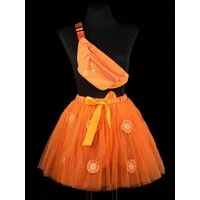 Goldschmidt Kostüme Kostüm Kostüm Orangen Set Tutu Bauchtasche