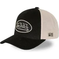Von Dutch Trucker Cap Von Dutch Originals Trucker Cap CALIFORNIA Twill Embroidery Black B50 (Basecap, Basecap, Meshcap, Trucker Kappe)