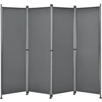 pro.tec Paravent, »Modica« Trennwand Outdoor Sichtschutz 170x215cm Mittelgrau