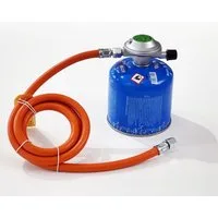 Phönix Germany Camping-Gas Butan Gasschlauch Druckminderer, Butan Gasschlauch-Regler Set