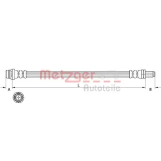 Metzger Bremsschlauch vorne Volvo Xc60 4111641