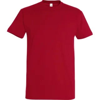 SOLS Mens Imperial Heavyweight Short Sleeve T-Shirt (Chilli Red)