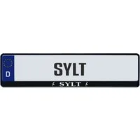 Hermann Schütz Kennzeichenhalter Design Kennzeichenrahmen Sylt 52 x 11 cm (Standard-Größe für Europa), (1-St)