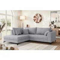 OTTO home Ecksofa LEEVKE Design-Sofa mit Ottomane rechts/links bestellbar, Breite 232 cm, in vielen modernen Farben erhältlich, belastbar bis 480 kg