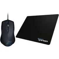 ROCCAT Set Lua Tri-Button Mouse + Kanga Gamer Mouse-Pad Maus- und Mauspad-Set, (Gaming Bundle, 1 St., Gaming Mouse und Mousepad), Maus-Pad Einstellbare DPI