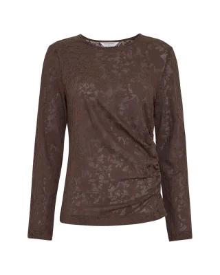 msch copenhagen - Langarmshirt - Brigetta braun - Gr. - S
